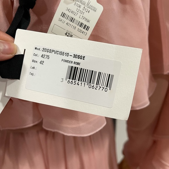 Giambattista Valli Frilled Silk Off-the-Shoulder Dress - Picture 9 of 16